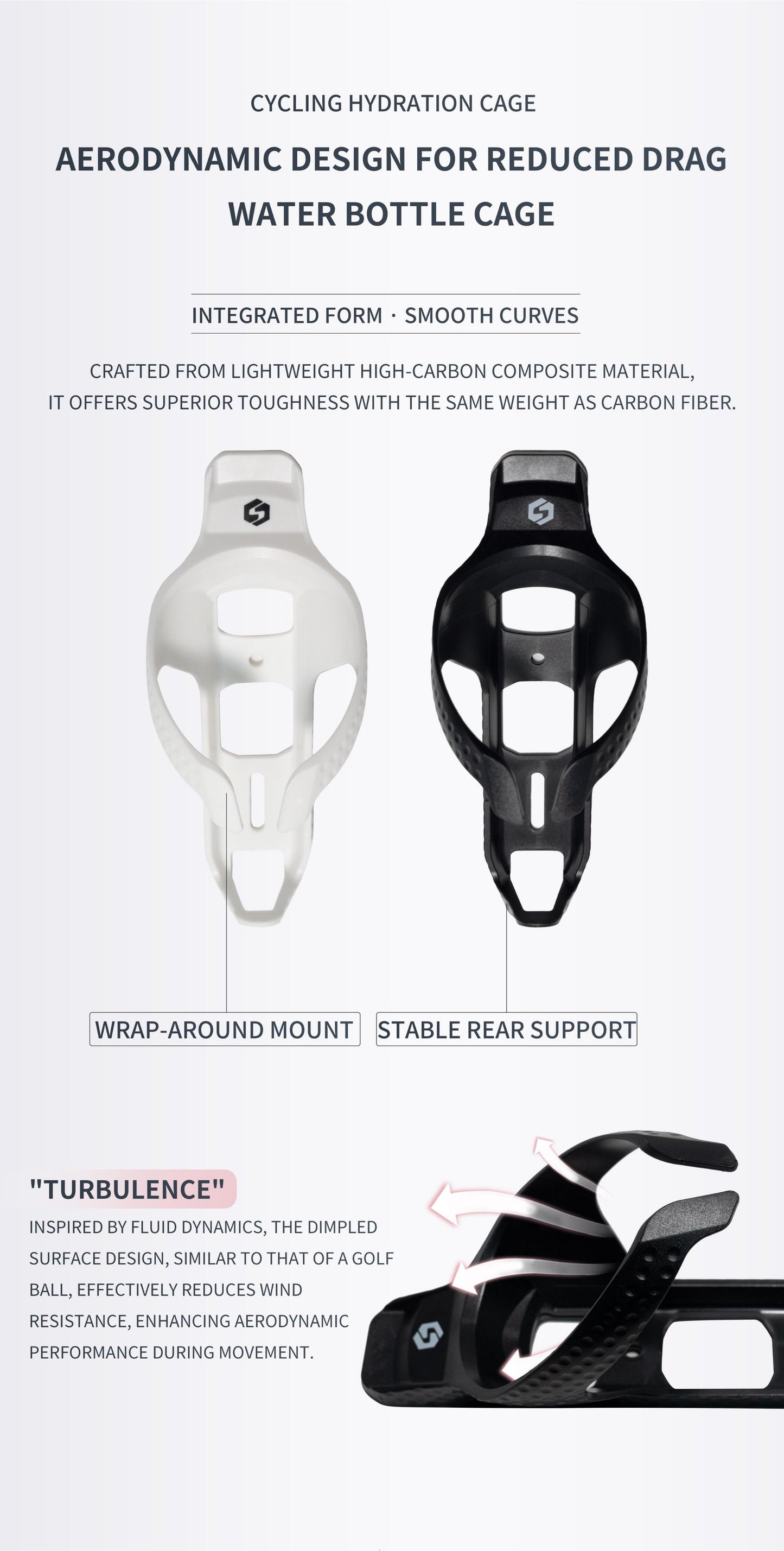 SUNPEED Carbon Composite Bottle Cage - VRIDE - Bicycle & Accessories