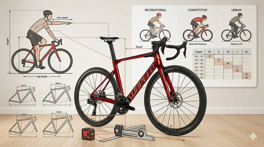 the picture describes right bike size fit with graphics
