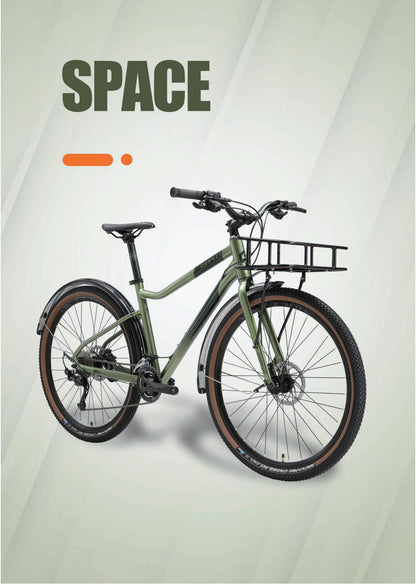 SPACE 27.5" City Bike 18-speed - Shimano Alivio - VRIDE - Bicycle & Accessories