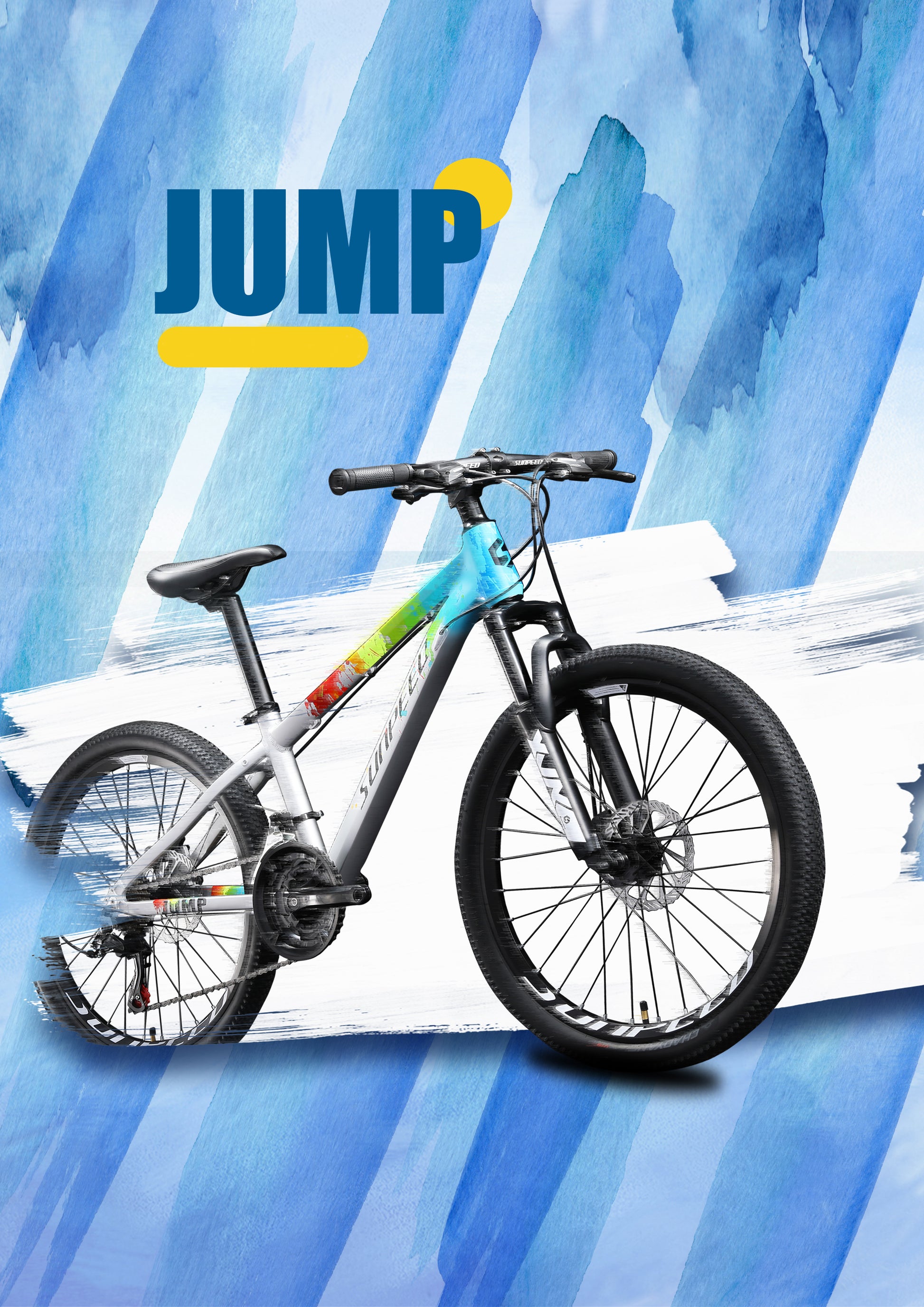 JUMP Kids' 24" Mountain Bike 21-speed - Shimano Tourney - VRIDE - Bicycle & Accessories