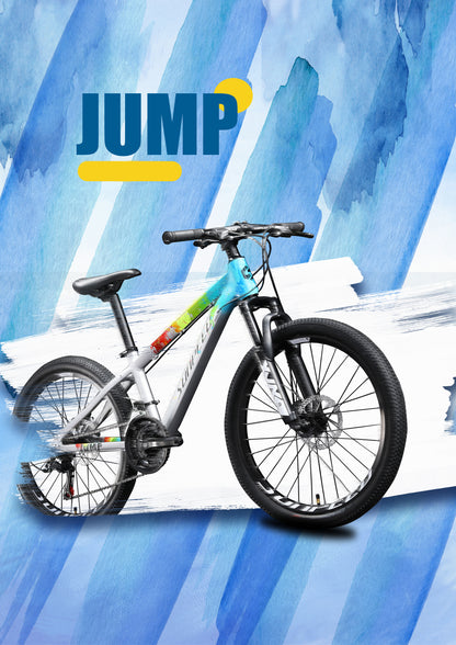 JUMP Kids' 24" Mountain Bike 21-speed - Shimano Tourney - VRIDE - Bicycle & Accessories