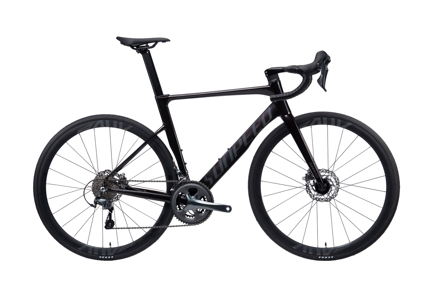 Adult VRIDE Galaxy Sport Road bike with Shimano Tiagra gear system, featuring sleek frame and racing tires.