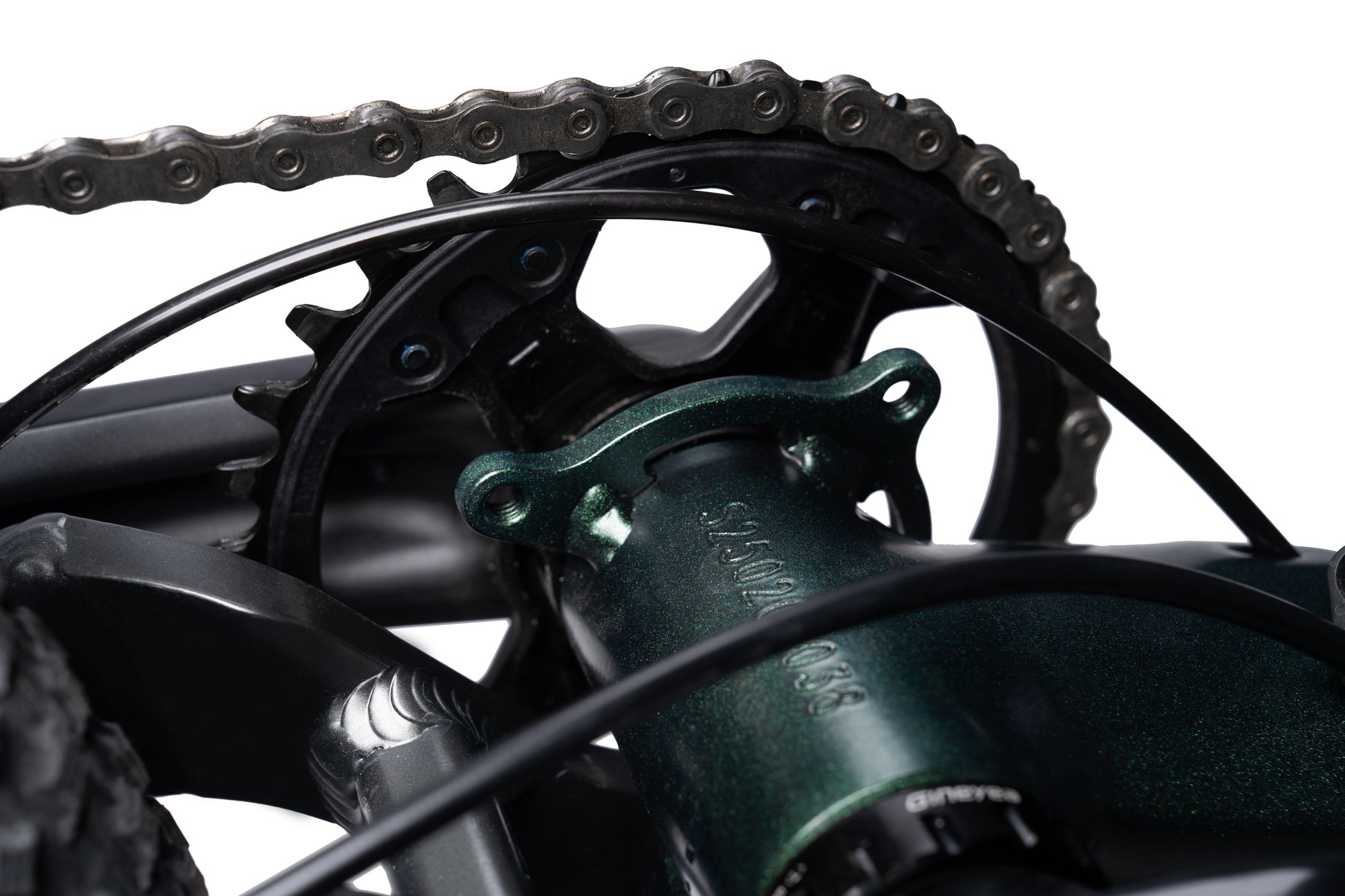 VRIDE Knight Pro full-suspension mountain bike with Shimano Deore gears, adult-sized bike with sturdy frame and suspension for off-road riding.