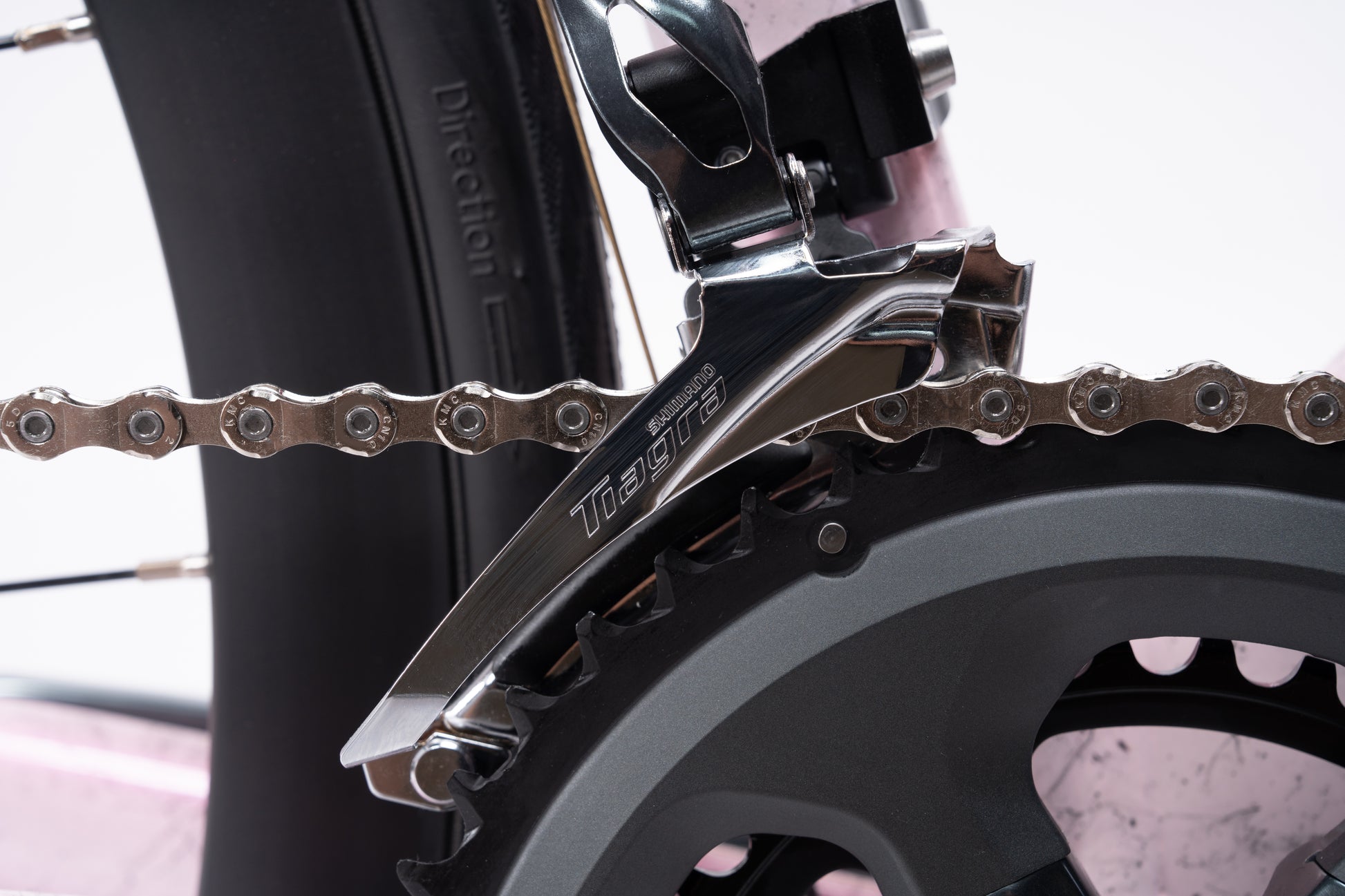 Adult VRIDE Galaxy Sport Road bike with Shimano Tiagra gears, sleek frame, and aerodynamic design for performance cycling.