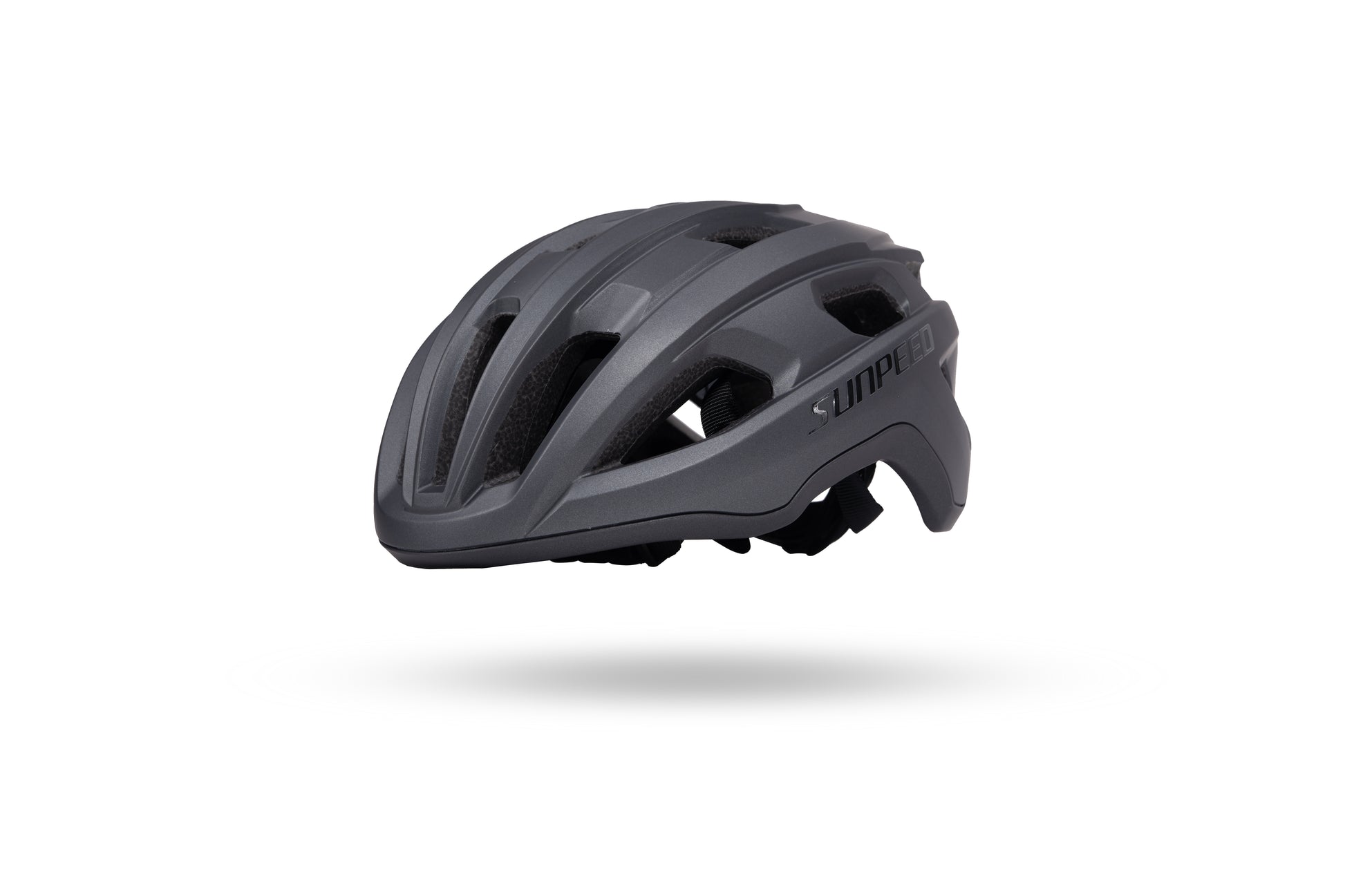 VRIDE SUNPEED Cycling Helmet with Ionic+ padding, featuring a sleek design and adjustable straps for safety and comfort.