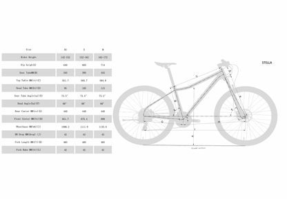 STELLA 27.5" Hardtail Mountain Bike 24-speed - Shimano Tourney - VRIDE - Bicycle & Accessories