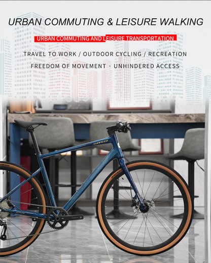 KEPLER Hybrid Fitness Bike Urban Commuter 9-speed - Shimano Altus - VRIDE - Bicycle & Accessories