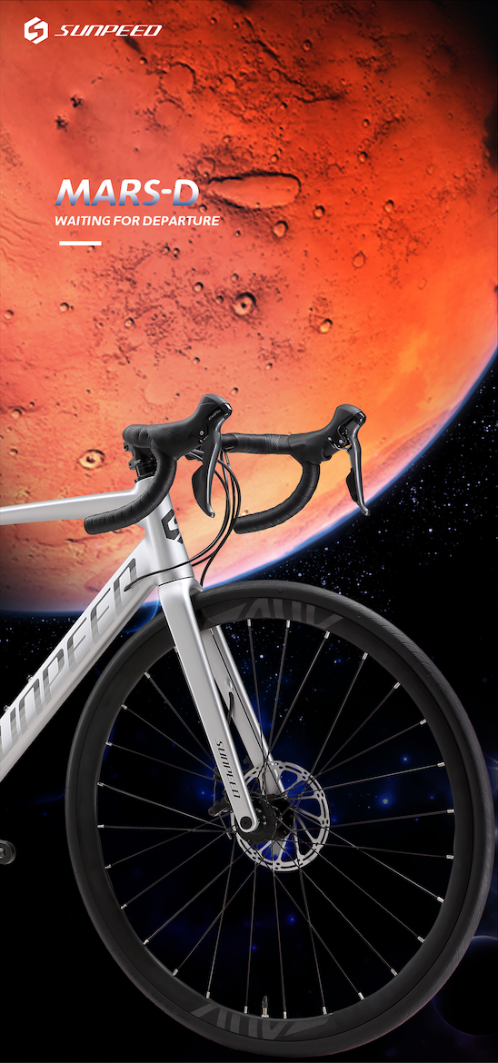 MARS-D Endurance Road Bike 16-Speed - Shimano Claris - VRIDE - Bicycle & Accessories