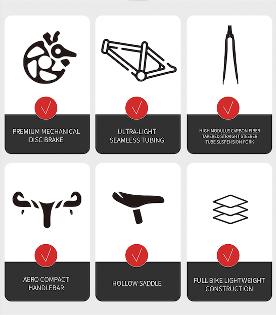 MARS-D Endurance Road Bike 16-Speed - Shimano Claris - VRIDE - Bicycle & Accessories