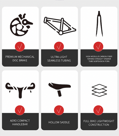 MARS-D Endurance Road Bike 16-Speed - Shimano Claris - VRIDE - Bicycle & Accessories